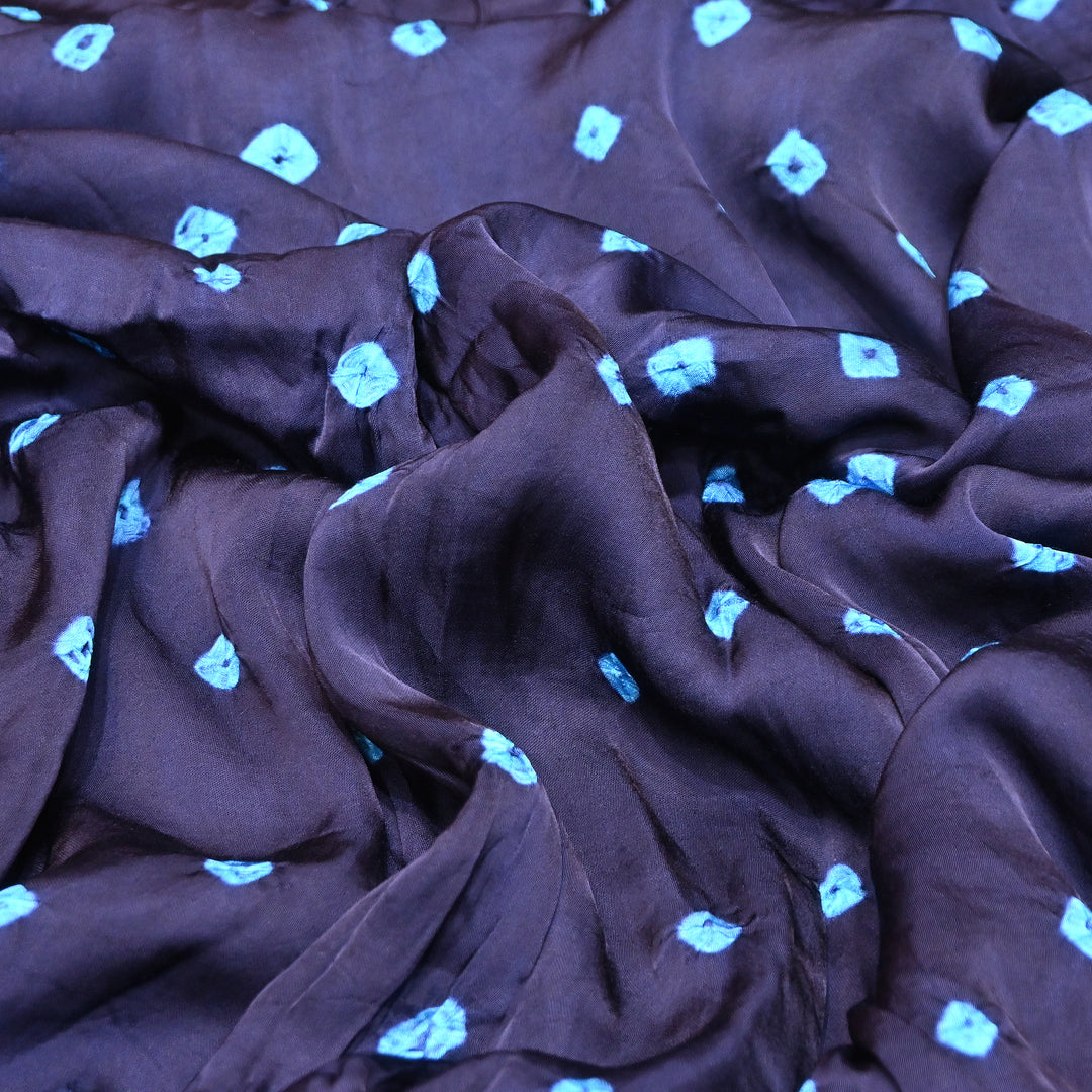 Luxurious Bemberg Satin Base With Beautiful Digital Bandhani Print Fabric - GT00001-A4