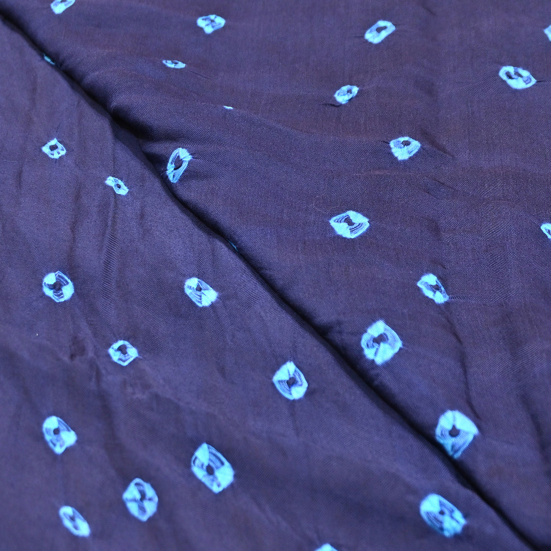 Luxurious Bemberg Satin Base With Beautiful Digital Bandhani Print Fabric - GT00001-A4