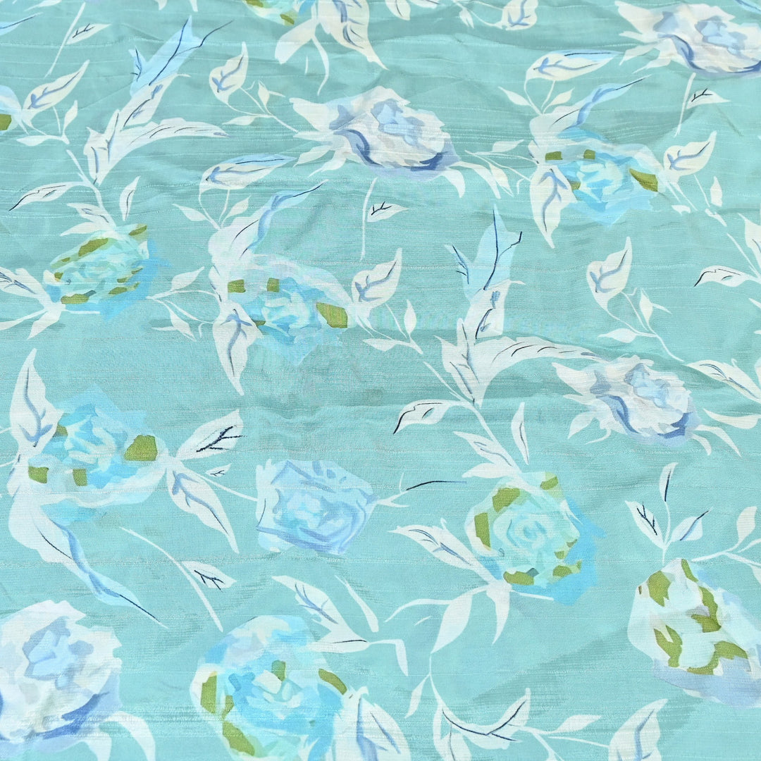 Dupion Silk Digital Print Fabric – Luxury Designer Silk Print Fabric CH1225-7