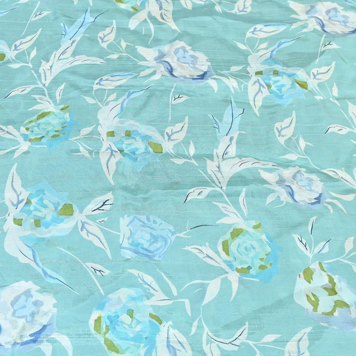 Dupion Silk Digital Print Fabric – Luxury Designer Silk Print Fabric CH1225-7