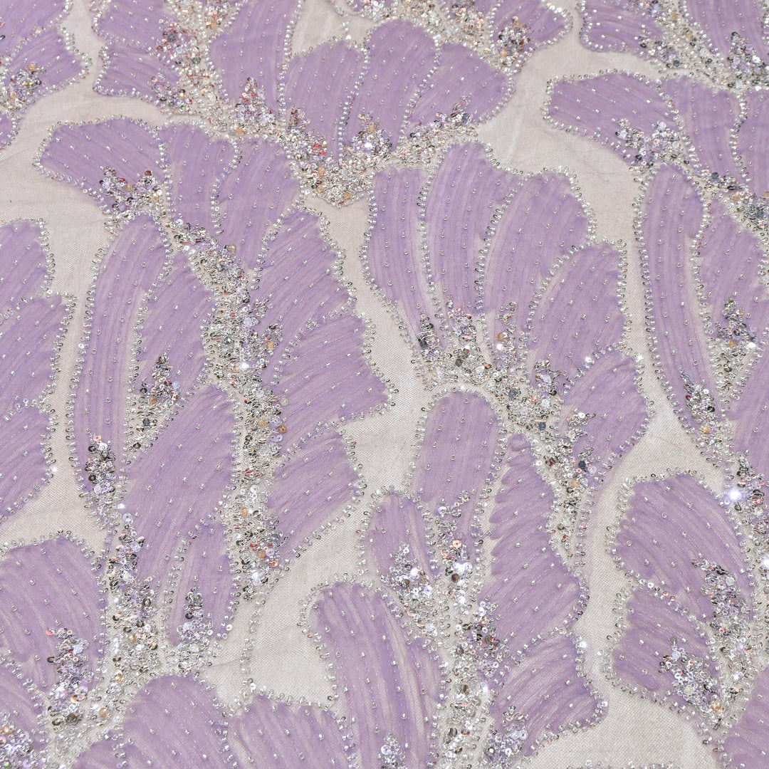Imported Heavy Sequin, Thread & Bead Net Embroidery Fabric 60" | AF6887-01