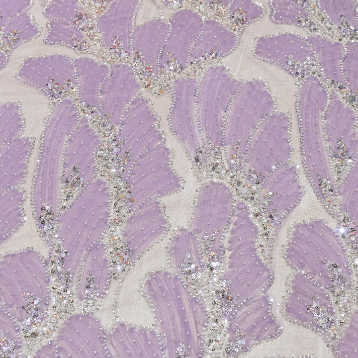 Imported Heavy Sequin, Thread & Bead Net Embroidery Fabric 60" | AF6887-01