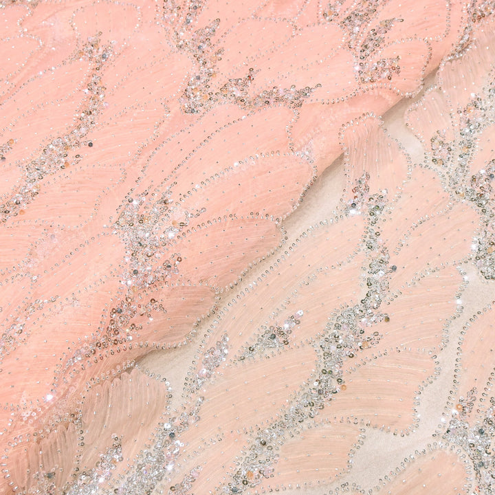 Imported Heavy Sequin, Thread & Bead Net Embroidery Fabric 60" | AF6887-03