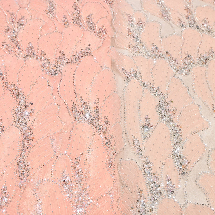 Imported Heavy Sequin, Thread & Bead Net Embroidery Fabric 60" | AF6887-03