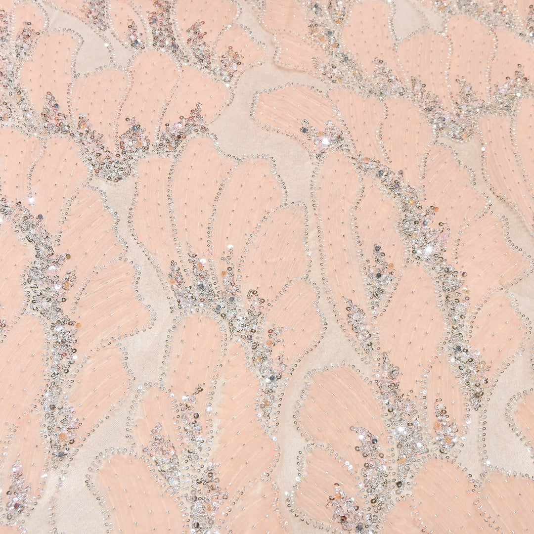 Imported Heavy Sequin, Thread & Bead Net Embroidery Fabric 60" | AF6887-03