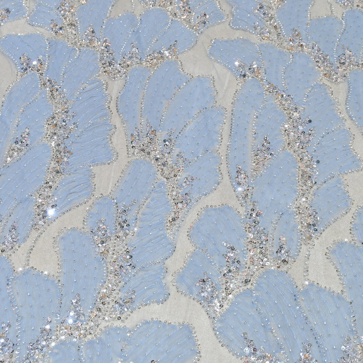 Imported Heavy Sequin, Thread & Bead Net Embroidery Fabric 60" | AF6887-04