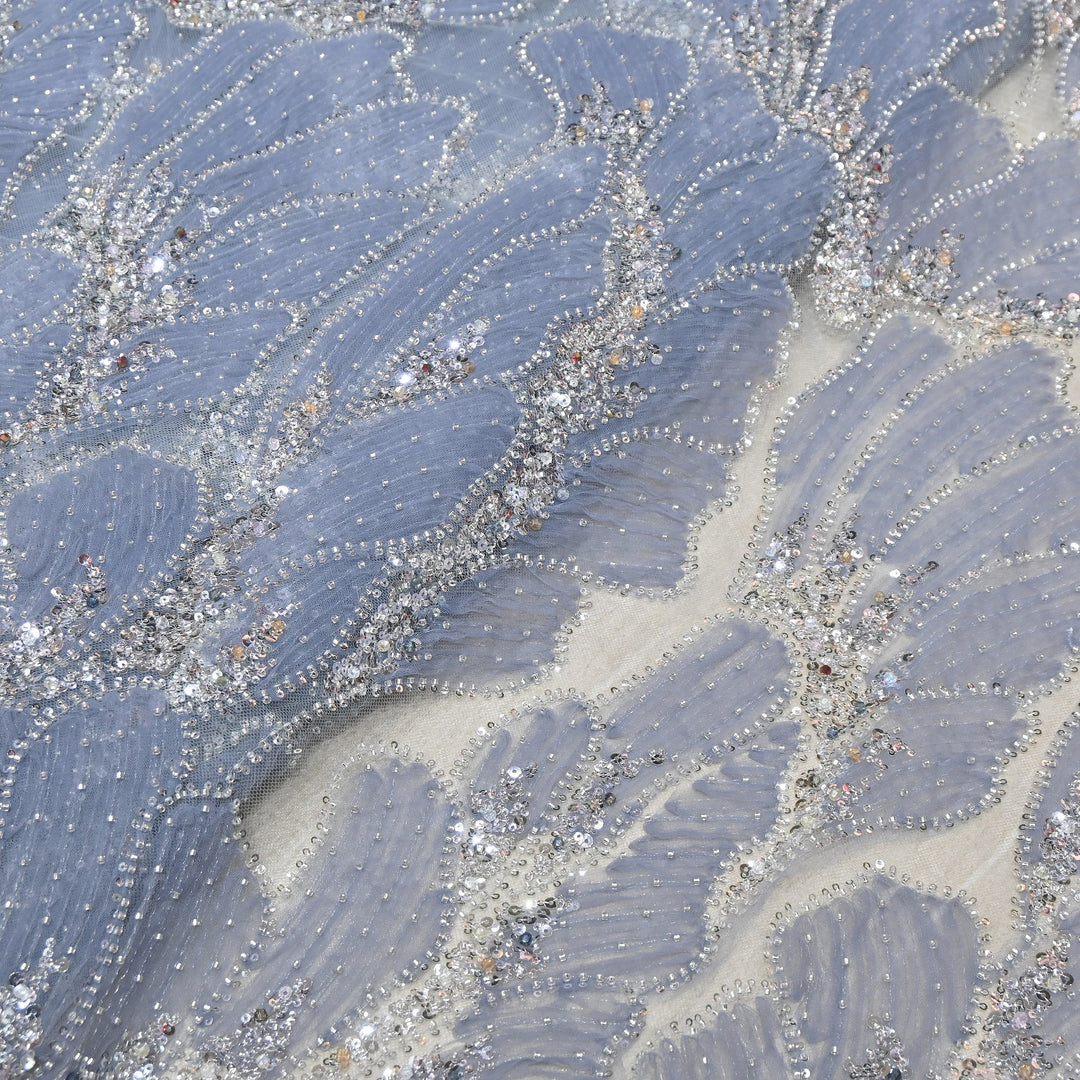 Imported Heavy Sequin, Thread & Bead Net Embroidery Fabric 60" | AF6887-05