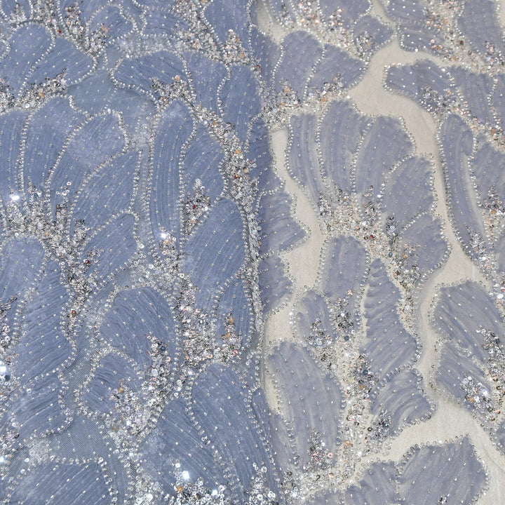 Imported Heavy Sequin, Thread & Bead Net Embroidery Fabric 60" | AF6887-05