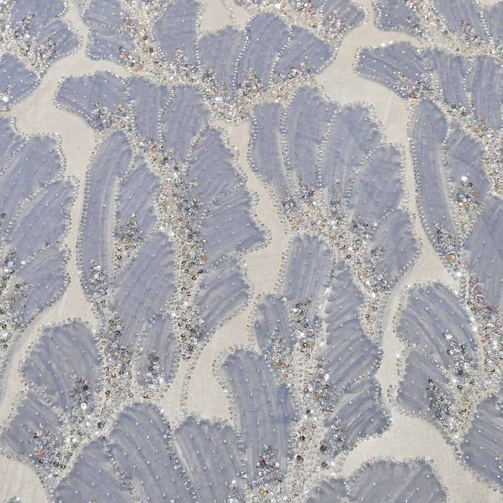 Imported Heavy Sequin, Thread & Bead Net Embroidery Fabric 60" | AF6887-05