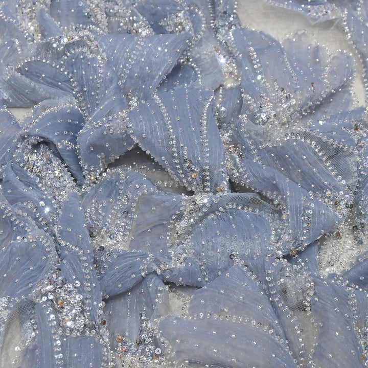 Imported Heavy Sequin, Thread & Bead Net Embroidery Fabric 60" | AF6887-05