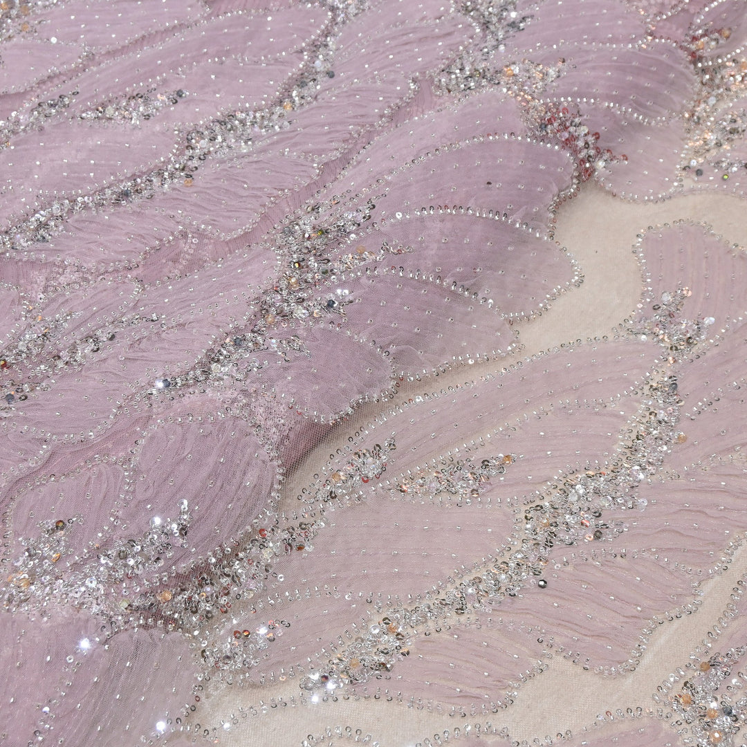 Imported Heavy Sequin, Thread & Bead Net Embroidery Fabric 60" | AF6887-06