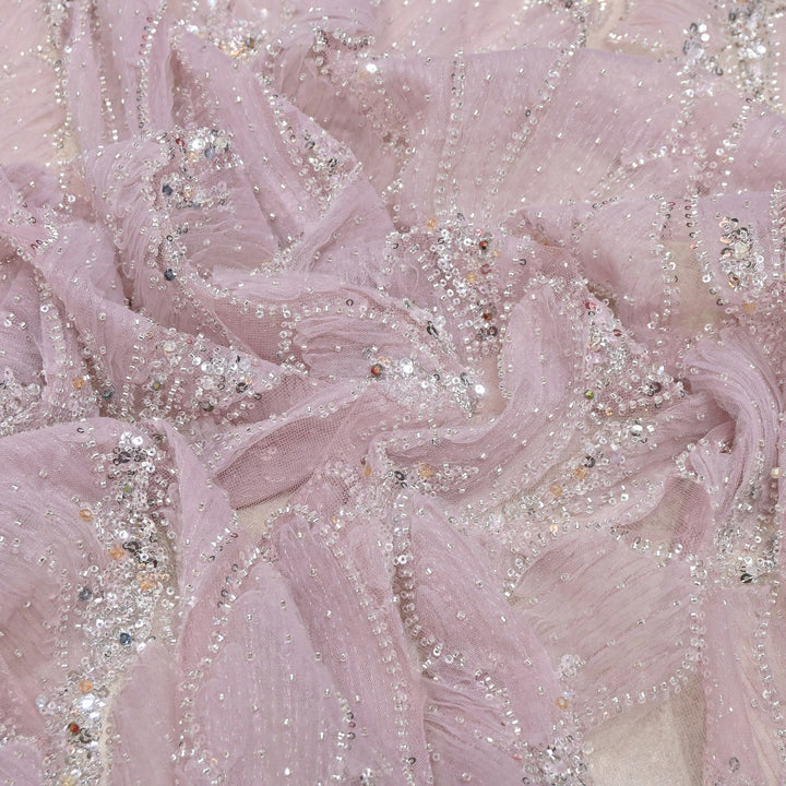 Imported Heavy Sequin, Thread & Bead Net Embroidery Fabric 60" | AF6887-06