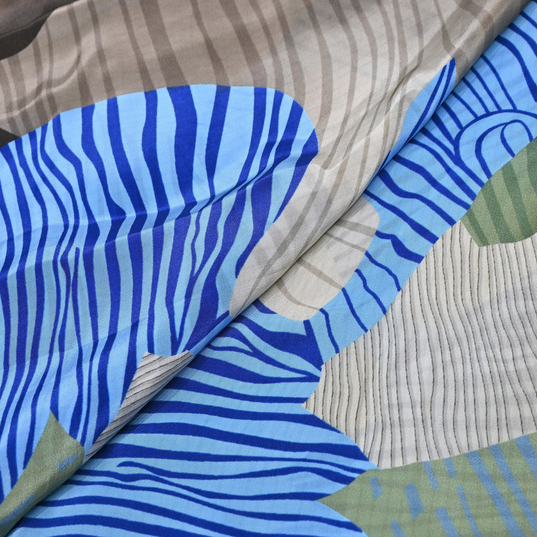 Viscose Crepe Digital Print Fabric 44" – Soft Flowing Designer Printed Fabric 001166-1
