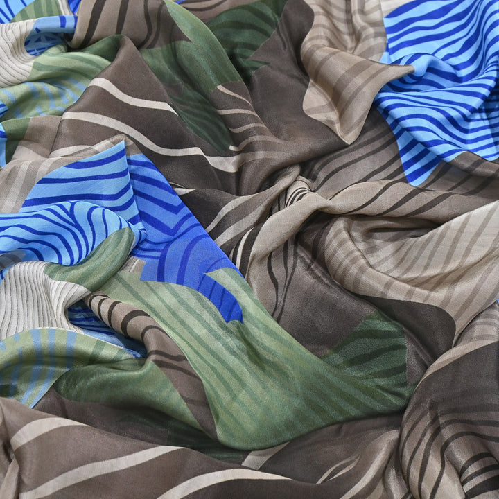 Viscose Crepe Digital Print Fabric 44" – Soft Flowing Designer Printed Fabric 001166-1