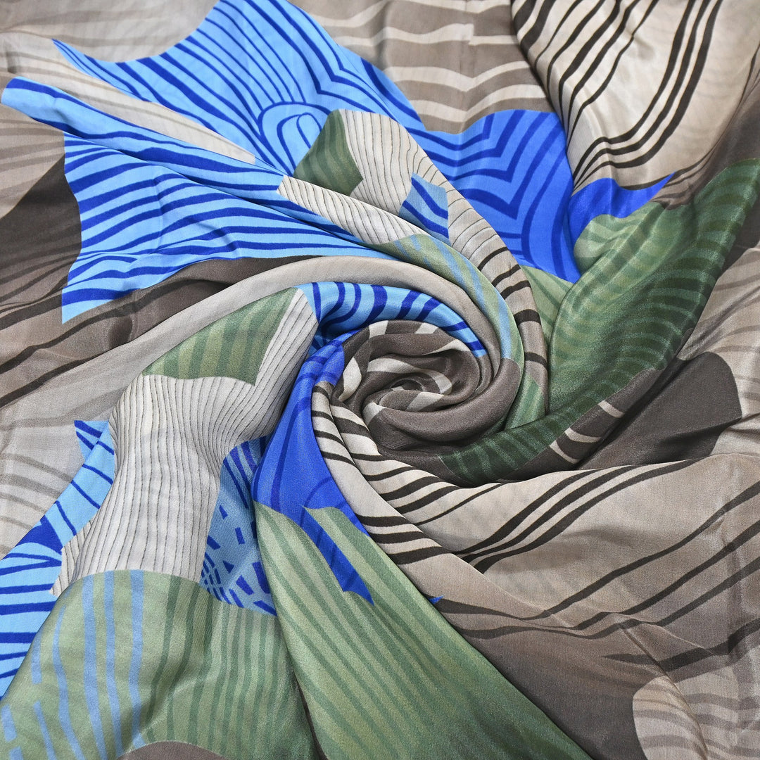 Viscose Crepe Digital Print Fabric 44" – Soft Flowing Designer Printed Fabric 001166-1