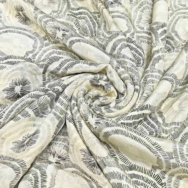Viscose Crepe Digital Print Fabric 44" – Soft Flowing Designer Printed Fabric 001166-3