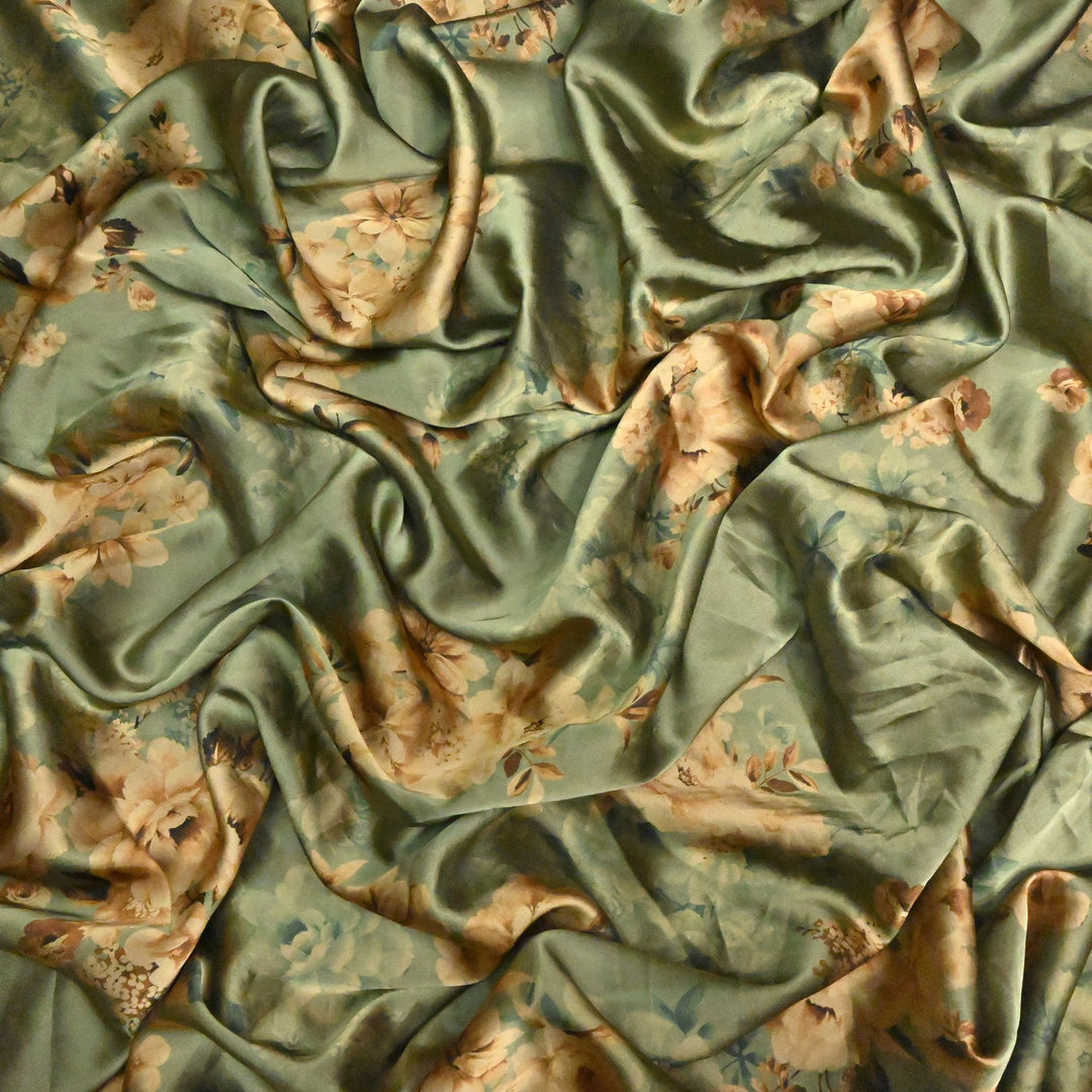 Imported Armani Satin Digital Print Fabrics