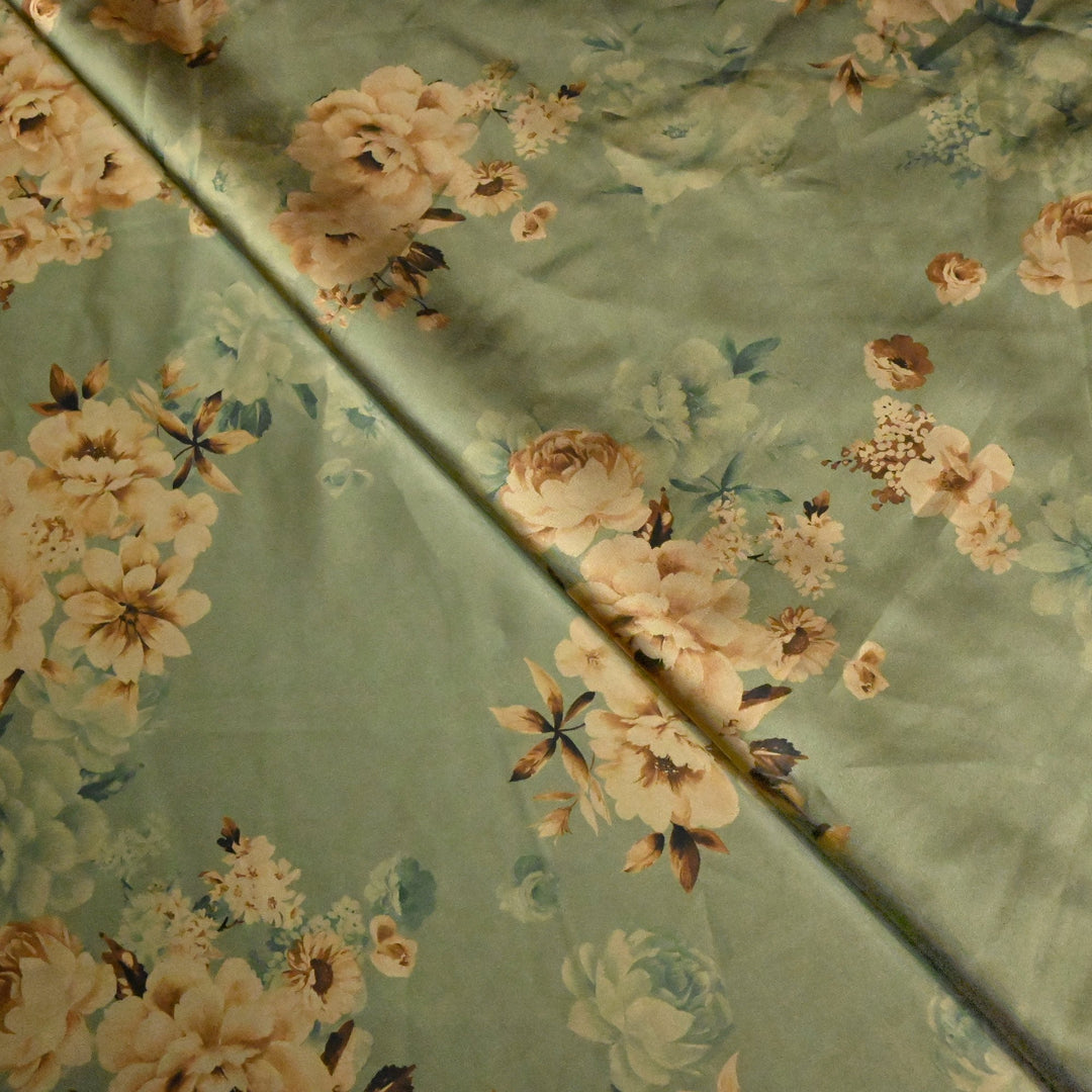 Imported Armani Satin Digital Print Fabrics