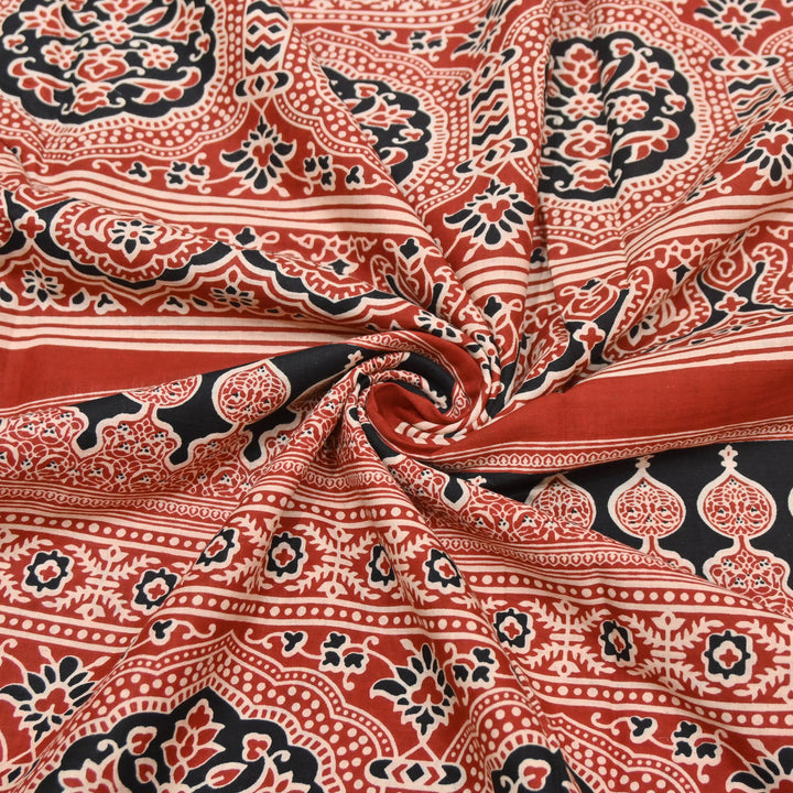 Premium Cotton Printed Fabric | Soft Breathable Designer Print-000350-15