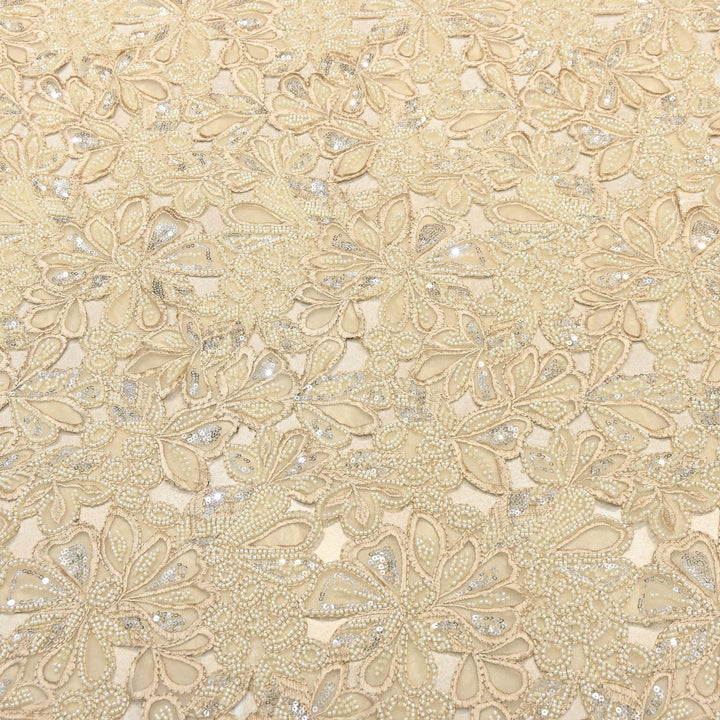 Net Moti & Sequins Embroidery Fabric | Designer Fabrics | EB00639-03