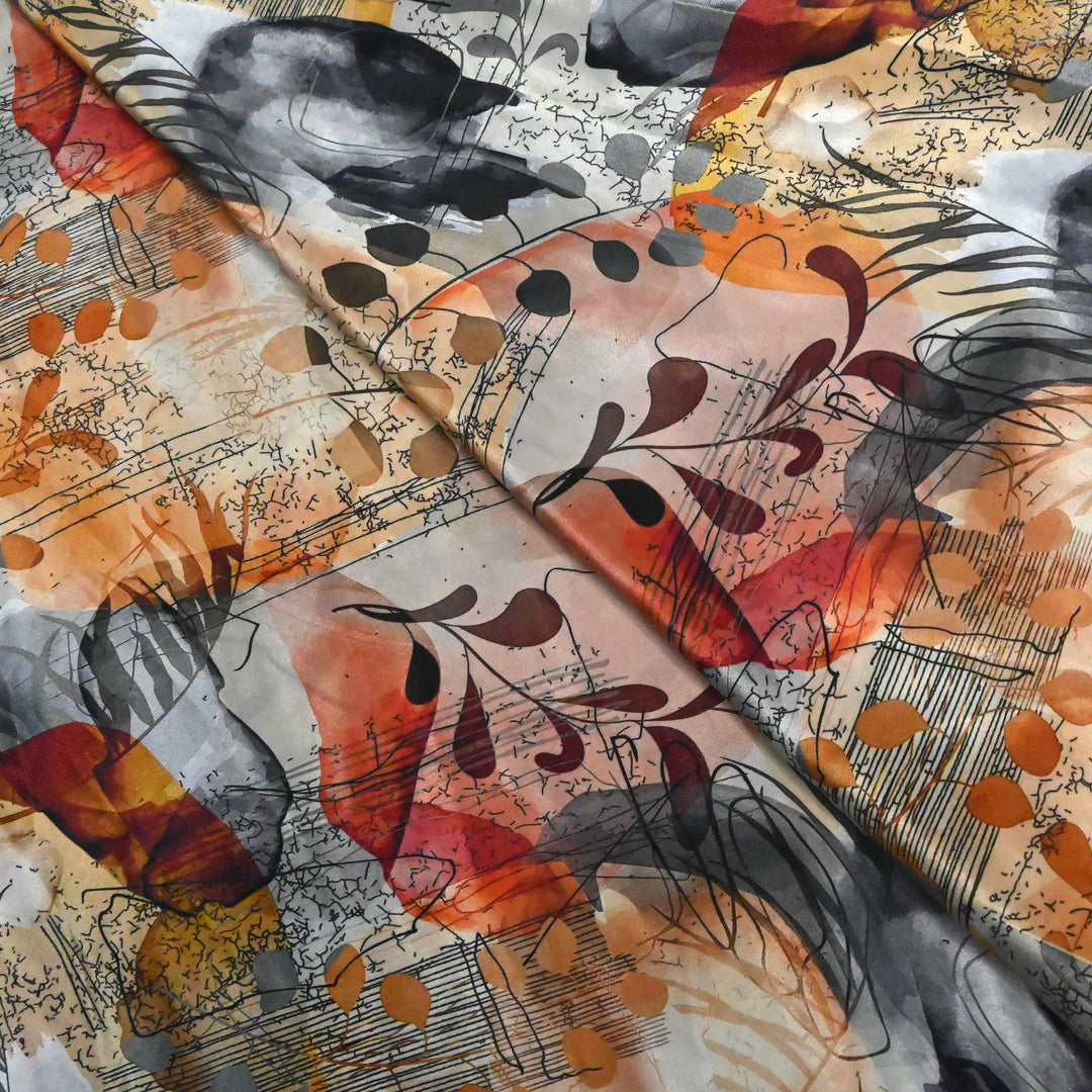 Natural Crepe Digital Print Fabrics
