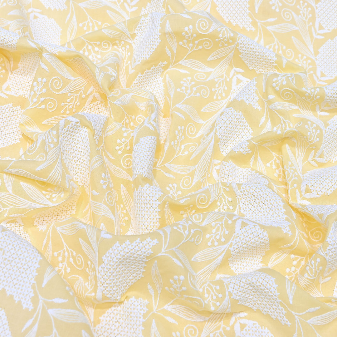 Cotton Chicken Thread Embroidery Fabric – Soft Elegant Summer Designer Fabric H24956-4
