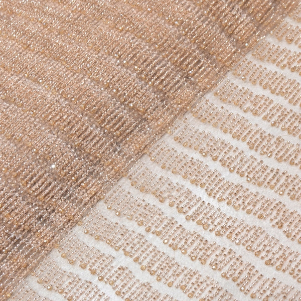 Imported Net Embroidery Fabric | Designer Net Embroidered Fabric-CF4810-3