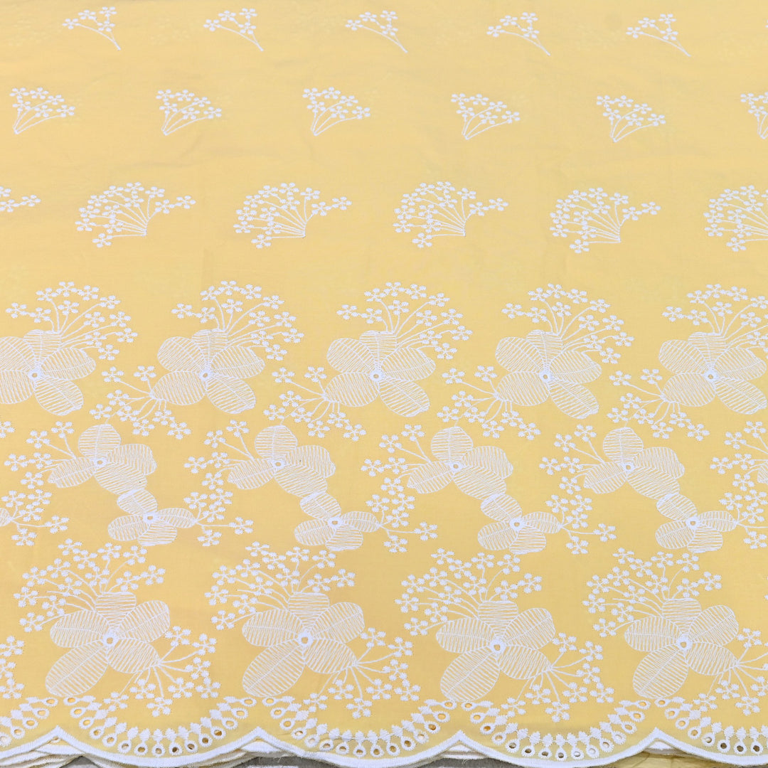 Cotton Chicken Thread Embroidery Fabric – Soft Elegant Summer Designer Fabric H20067-4