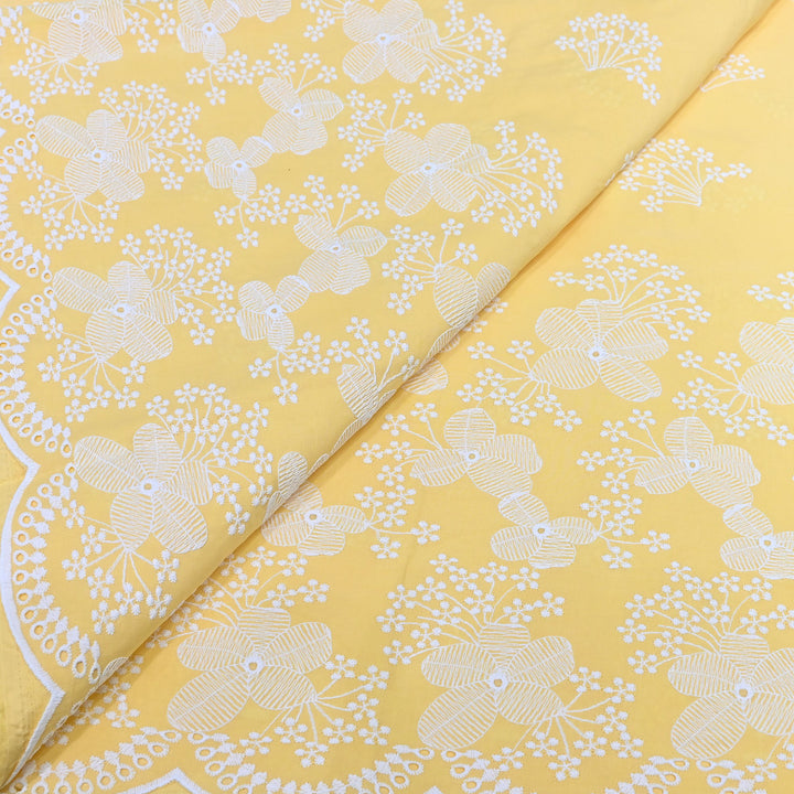 Cotton Chicken Thread Embroidery Fabric – Soft Elegant Summer Designer Fabric H20067-4