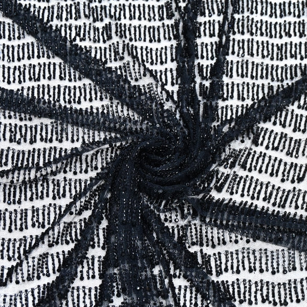 Imported Net Embroidery Fabric | Designer Net Embroidered Fabric-CF4810-2
