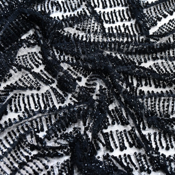 Imported Net Embroidery Fabric | Designer Net Embroidered Fabric-CF4810-2