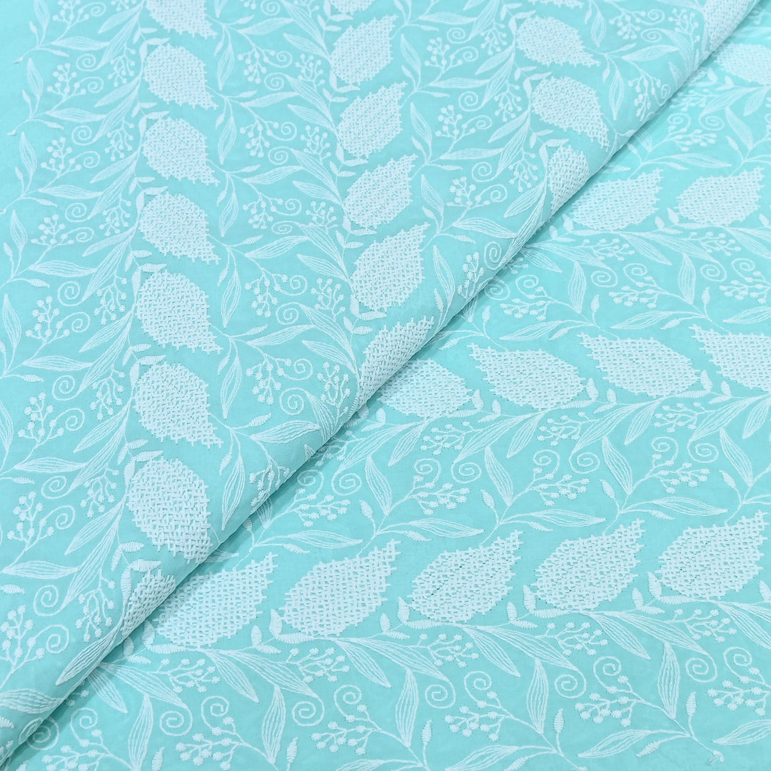 Cotton Chicken Thread Embroidery Fabric – Soft Elegant Summer Designer Fabric H24956-3