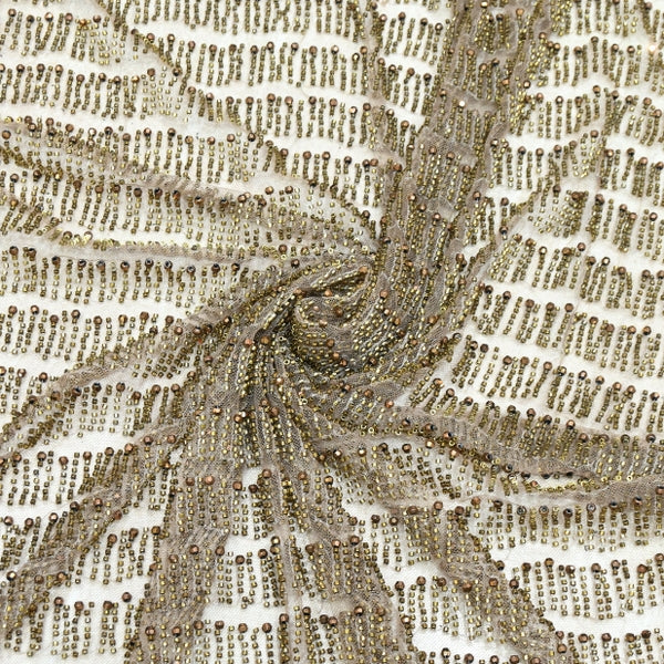 Imported Net Embroidery Fabric | Designer Net Embroidered Fabric-CF4810-1
