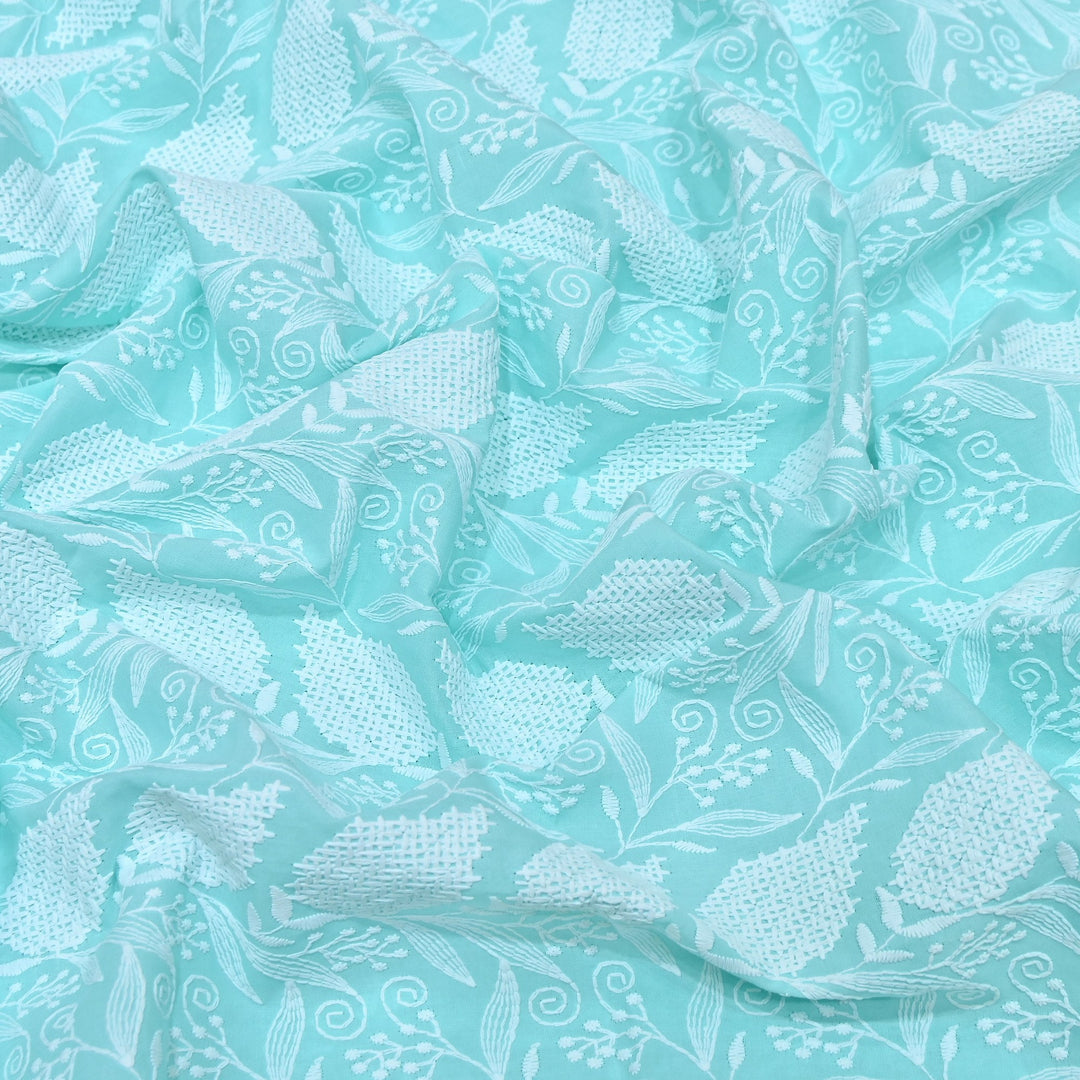 Cotton Chicken Thread Embroidery Fabric – Soft Elegant Summer Designer Fabric H24956-3