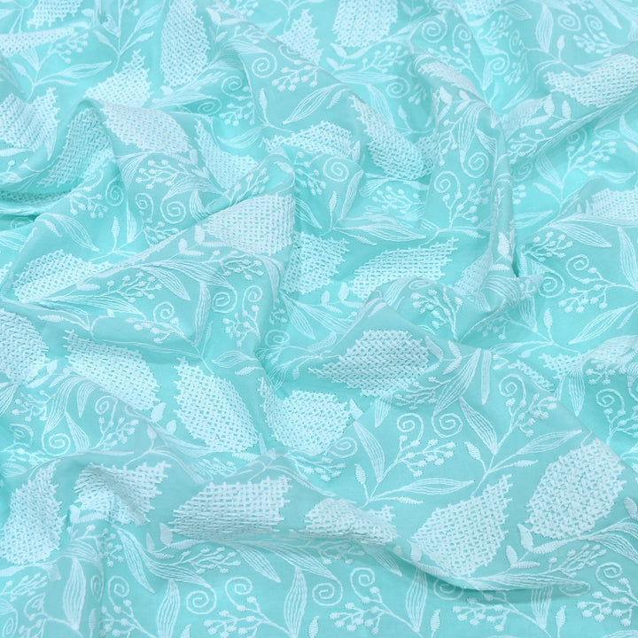 Cotton Chicken Thread Embroidery Fabric – Soft Elegant Summer Designer Fabric H24956-3