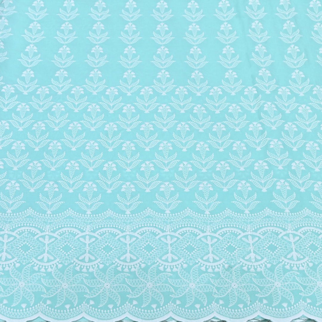 Cotton Chicken Thread Embroidery Fabric – Soft Elegant Summer Designer Fabric H24117-8