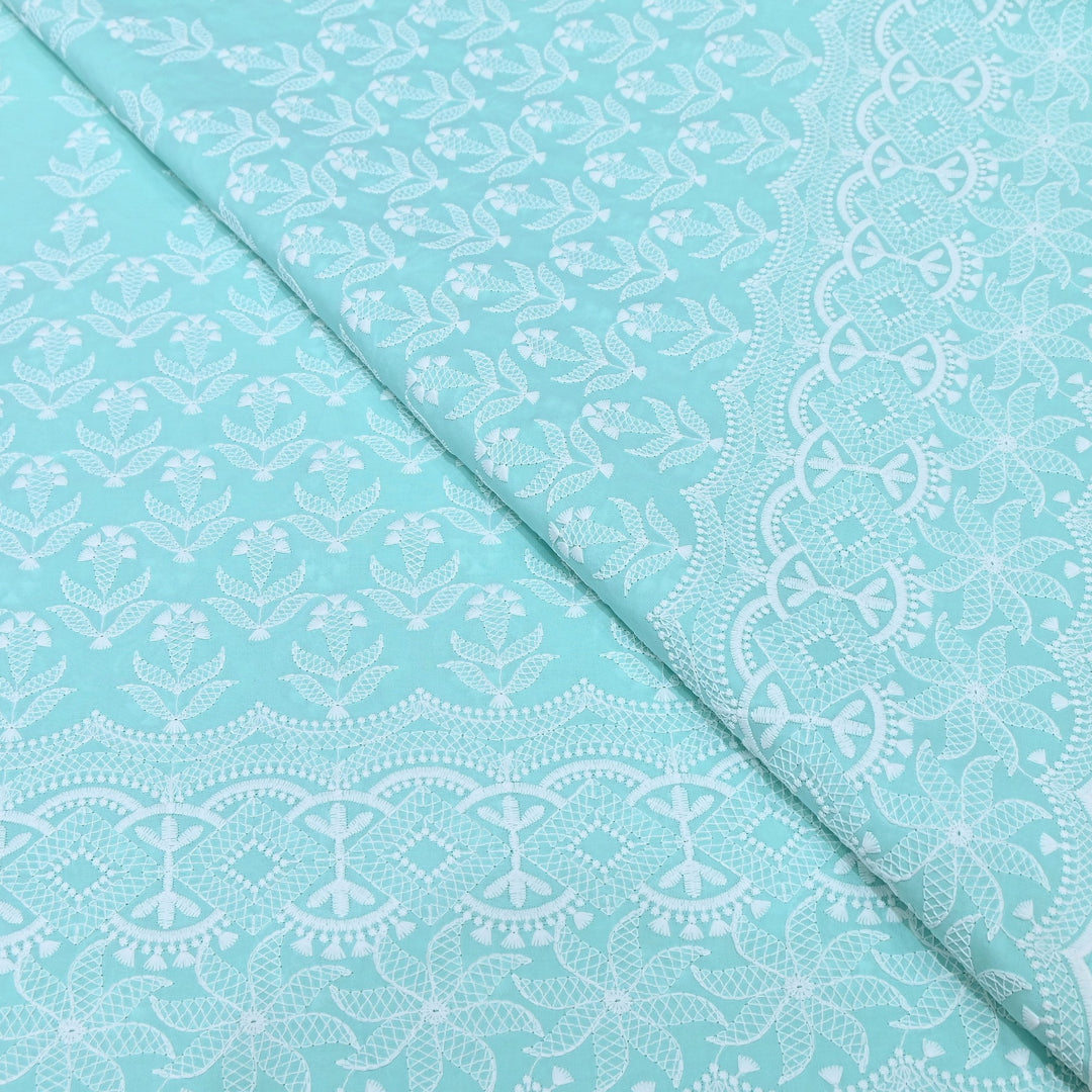 Cotton Chicken Thread Embroidery Fabric – Soft Elegant Summer Designer Fabric H24117-8