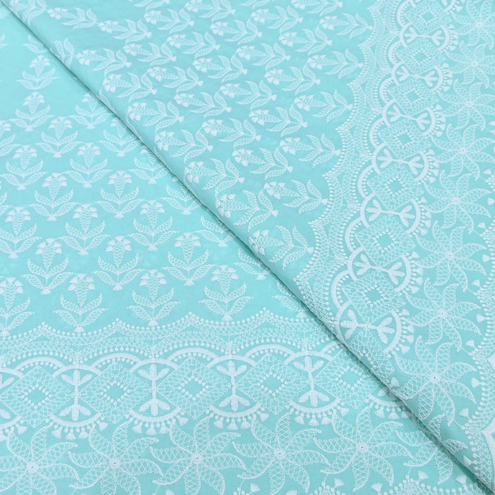 Cotton Chicken Thread Embroidery Fabric – Soft Elegant Summer Designer Fabric H24117-8
