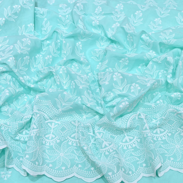 Cotton Chicken Thread Embroidery Fabric – Soft Elegant Summer Designer Fabric H24117-8