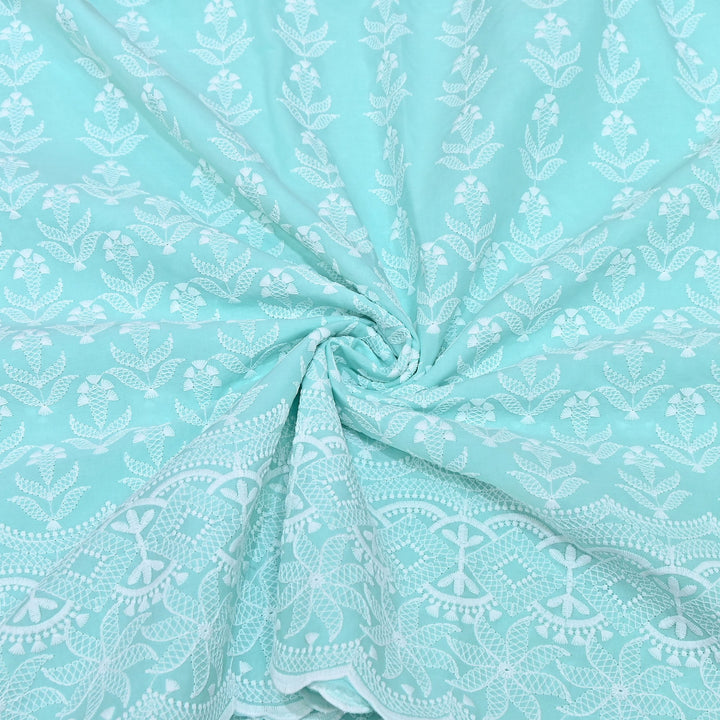 Cotton Chicken Thread Embroidery Fabric – Soft Elegant Summer Designer Fabric H24117-8