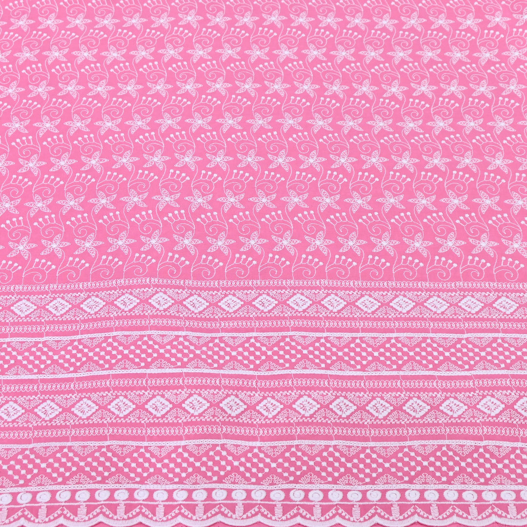 Cotton Chicken Thread Embroidery Fabric – Soft Elegant Summer Designer Fabric H24117-7