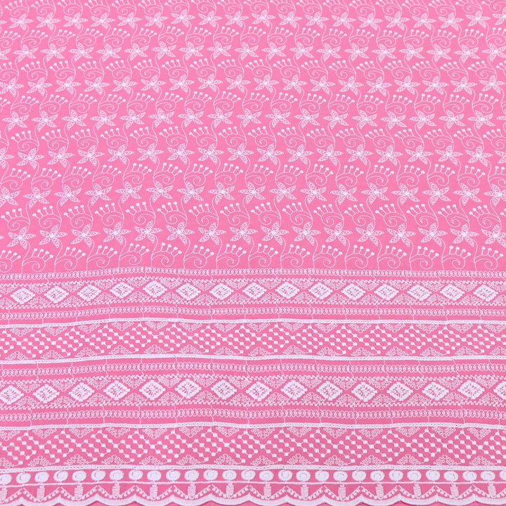 Cotton Chicken Thread Embroidery Fabric – Soft Elegant Summer Designer Fabric H24117-7