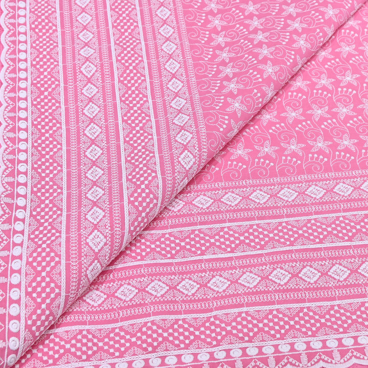 Cotton Chicken Thread Embroidery Fabric – Soft Elegant Summer Designer Fabric H24117-7