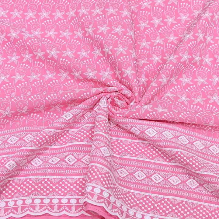 Cotton Chicken Thread Embroidery Fabric – Soft Elegant Summer Designer Fabric H24117-7