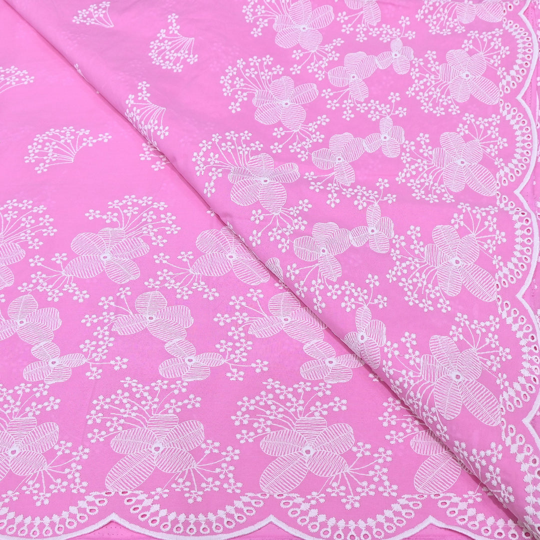 Cotton Chicken Thread Embroidery Fabric – Soft Elegant Summer Designer Fabric H20067-3