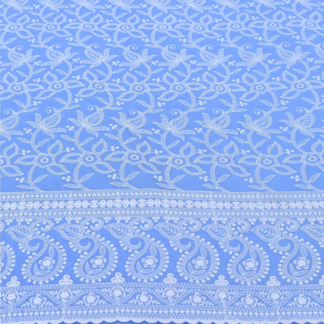 Cotton Chicken Thread Embroidery Fabric – Soft Elegant Summer Designer Fabric H24117-6
