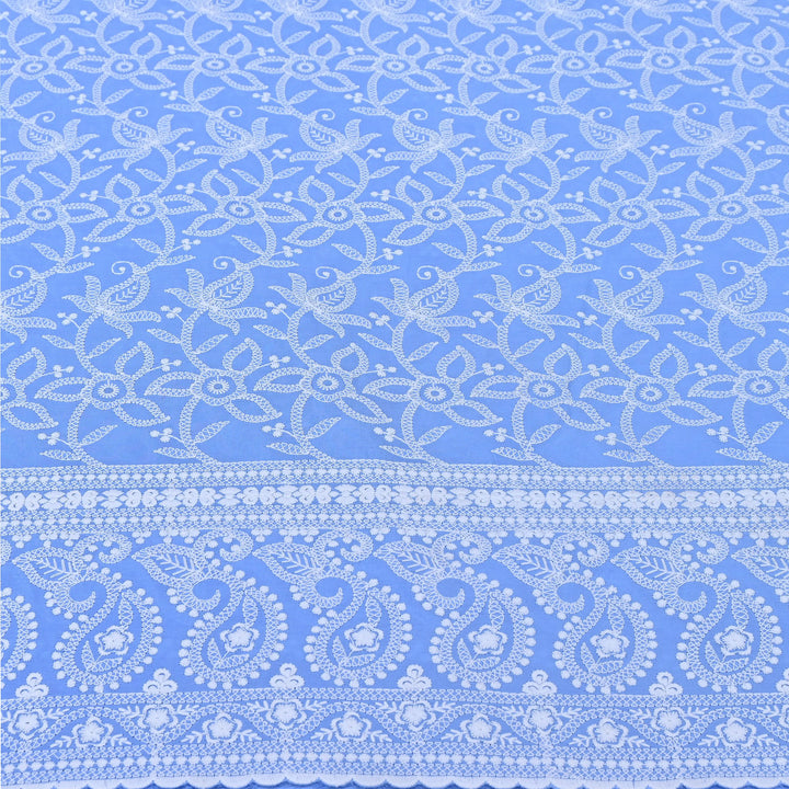 Cotton Chicken Thread Embroidery Fabric – Soft Elegant Summer Designer Fabric H24117-6