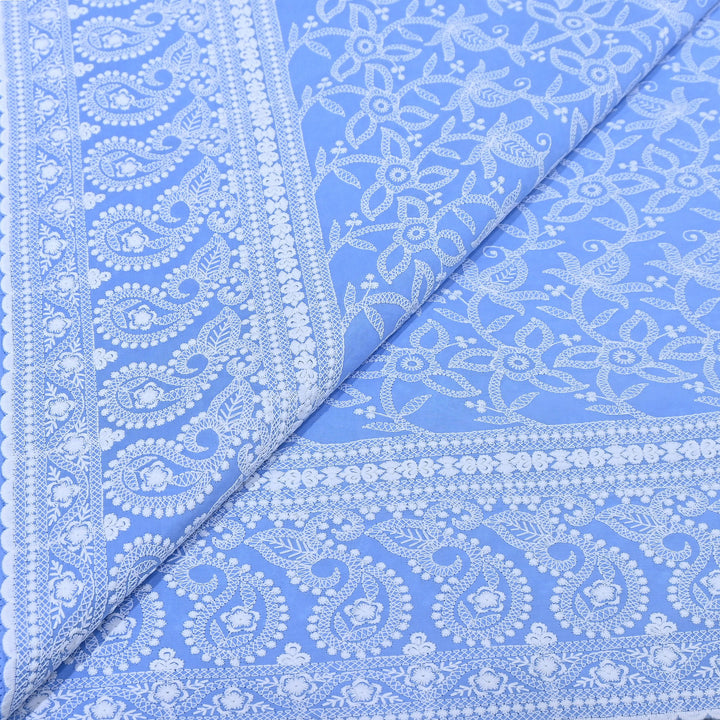 Cotton Chicken Thread Embroidery Fabric – Soft Elegant Summer Designer Fabric H24117-6