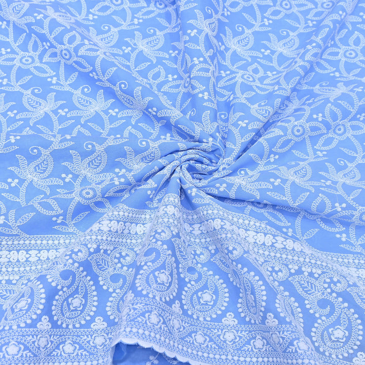 Cotton Chicken Thread Embroidery Fabric – Soft Elegant Summer Designer Fabric H24117-6