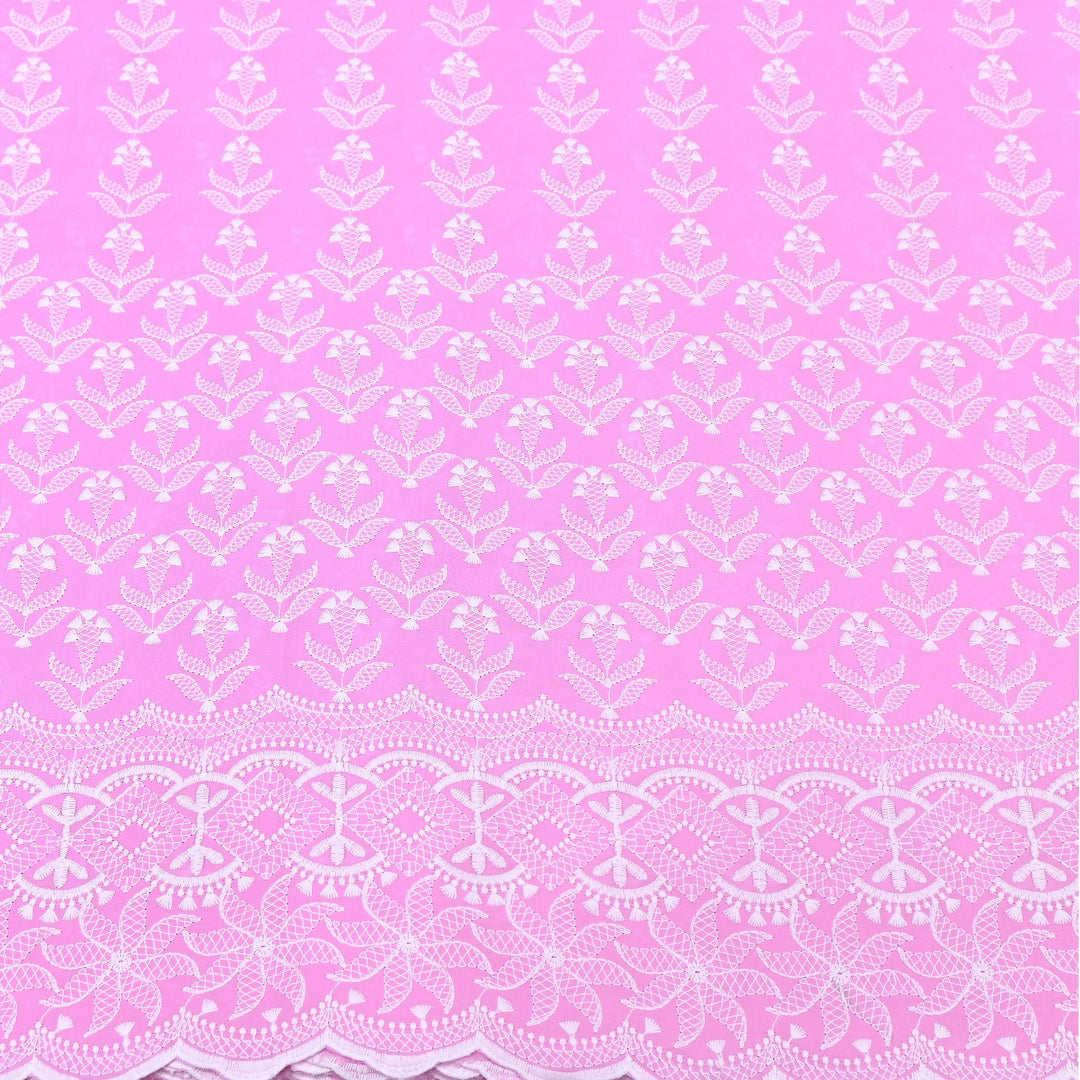 Cotton Chicken Thread Embroidery Fabric – Soft Elegant Summer Designer Fabric H24117-5